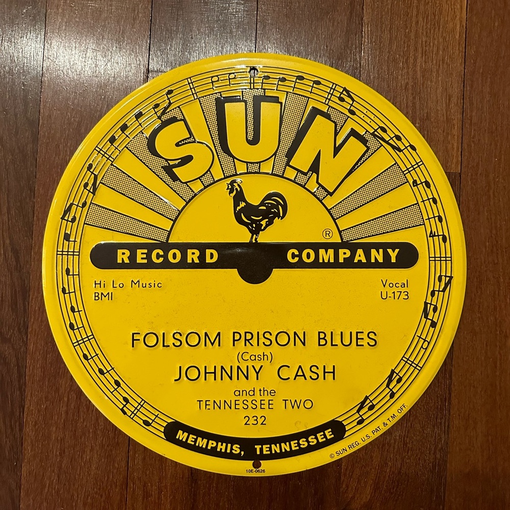 Sun records Johnny Cash wall art